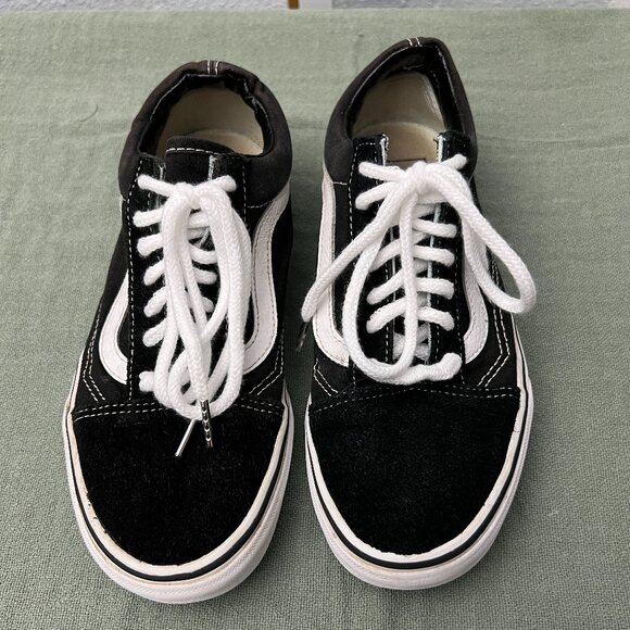 VANS Old Skool Black w White Side Stripe Skater Shoes Men: 5.5 Women: 7.0 - Picture 6 of 8
